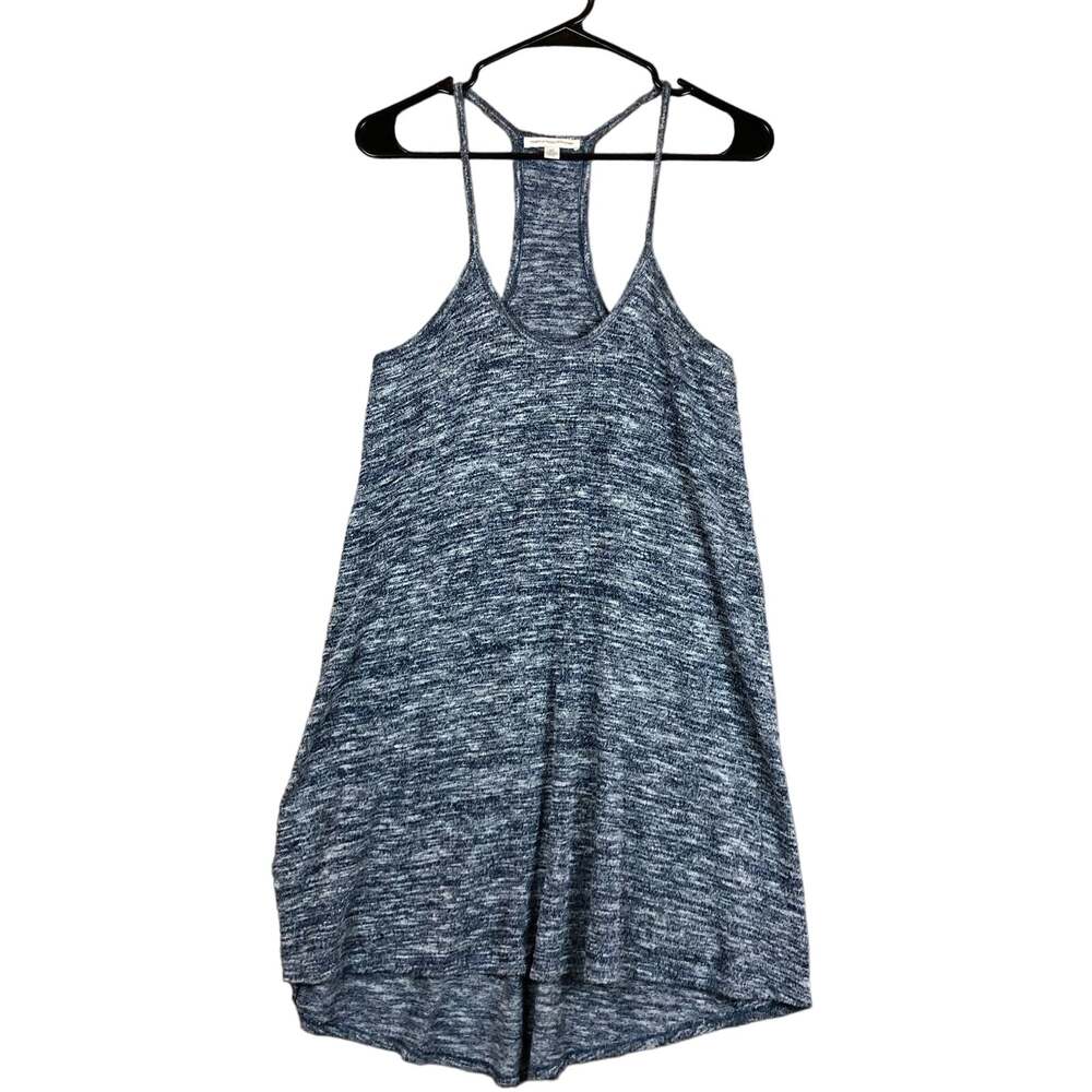 American Eagle Womens Dress Heathered Blue Sleeveless Cami Tank Stretch Small